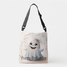 Schattige spookachtige vriend Halloween DesignTote Crossbody Tas