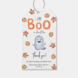 Schattige spookbaby shower bedankt cadeaulabel