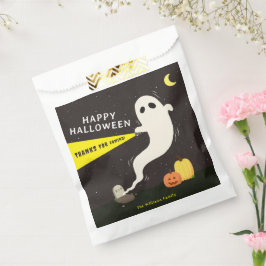 Schattige spookbegraafplaats Halloween Bedankzakje