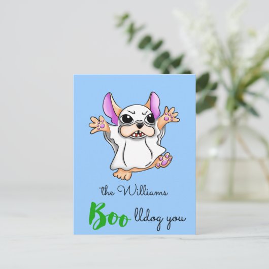 Schattige spookboek knuffels Halloween Briefkaart (Staand voorkant)