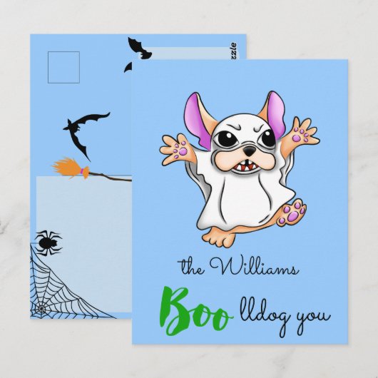 Schattige spookboek knuffels Halloween Briefkaart (Voorkant / Achterkant)