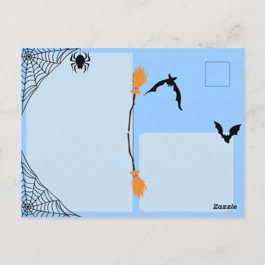 Schattige spookboek knuffels Halloween Briefkaart (Achterkant)