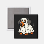 Schattige spookhond halloween dachshund magneet (Voorkant / Achterkant)