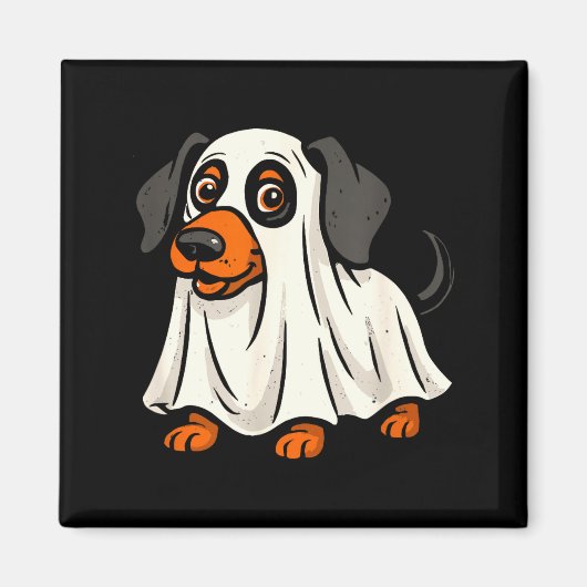 Schattige spookhond halloween dachshund magneet (Voorkant)