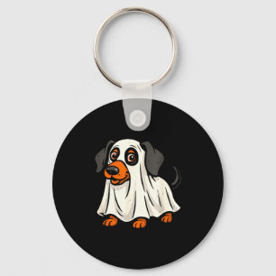 Schattige spookhond halloween dachshund sleutelhanger