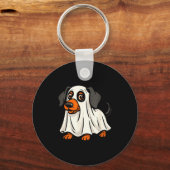 Schattige spookhond halloween dachshund sleutelhanger (Voorkant)