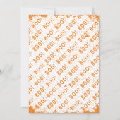 Schattige spookhuis met spoken Halloween feest Kaart (Achterkant)