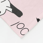 Schattige spookkatten Halloween Fleece Deken (Hoek)