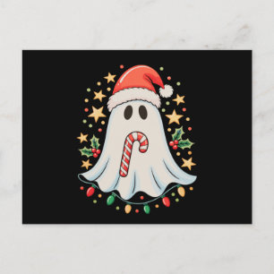 Schattige spooklichten boom taart vrolijk kerstfee feestdagenkaart
