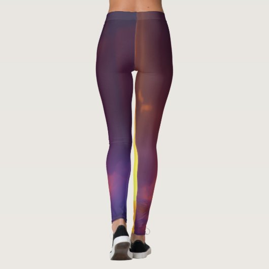 Schattige spookpaar – Glow in the Dark Style Art Leggings (Achterkant)