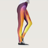 Schattige spookpaar – Glow in the Dark Style Art Leggings (Rechts)
