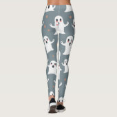 Schattige spookpatroon Halloween Spooky Kawaii Des Leggings (Achterkant)