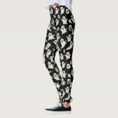 Schattige spookpatroon Halloween Spooky Kawaii Des Leggings (Links)