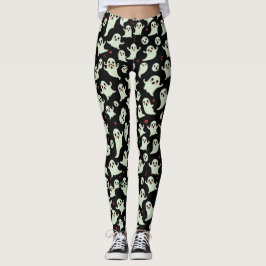 Schattige spookpatroon Halloween Spooky Kawaii Des Leggings