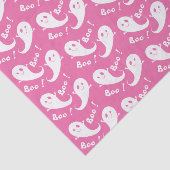 Schattige spookpatroon roze Halloween-weefselpapie Tissuepapier (Detail)