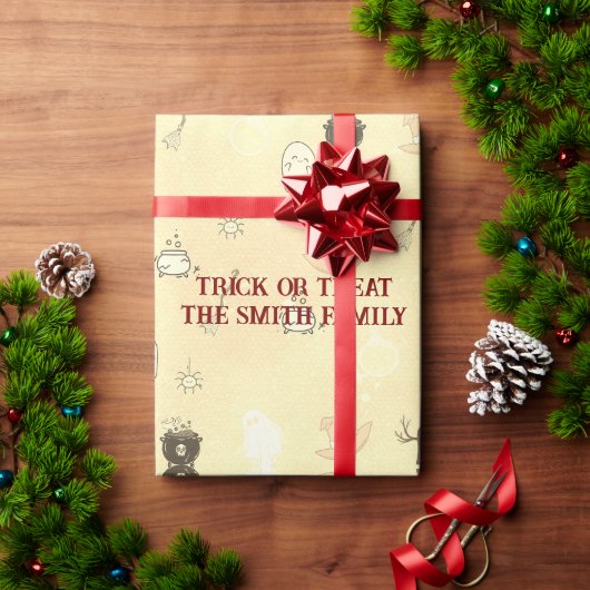 Schattige spooktaculair Halloween feest Cadeaupapier (Feestdagen Geschenken)