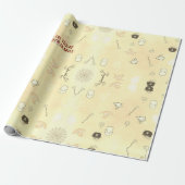 Schattige spooktaculair Halloween feest Cadeaupapier (Uitgerold)