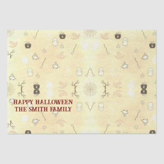 Schattige spooktaculair Halloween feest Tissuepapier (Voorkant)