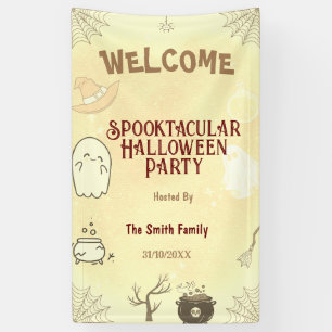 Schattige Spooktacular Halloween-feest Spandoek