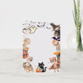 Schattige Spooktacular Monster Kinderverjaardagsui (Achterkant)
