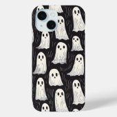Schattige Spooky Ghost Halloween Pattern Case-Mate iPhone Case (Achterkant)