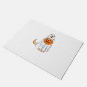 Schattige Spooky Golden Retriever Ghost Classic T- Deurmat (Schuin)