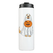 Schattige Spooky Golden Retriever Ghost Classic T- Thermosbeker (Voorkant)