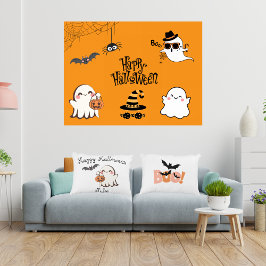 Schattige & Spooky Halloween Accent Pillow Accent Kussen