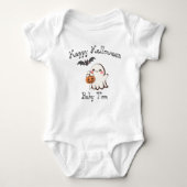 Schattige & Spooky Halloween Baby Bodysuit (Voorkant)