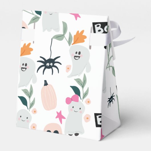 Schattige Spooky Halloween Baby shower Bedankdoosjes (Achterkant)