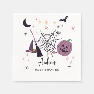 Schattige Spooky Halloween-Baby shower Servet
