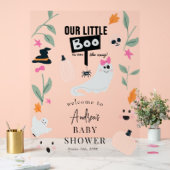 Schattige Spooky | Halloween Baby shower teken Acryl Bord (Huwelijk)