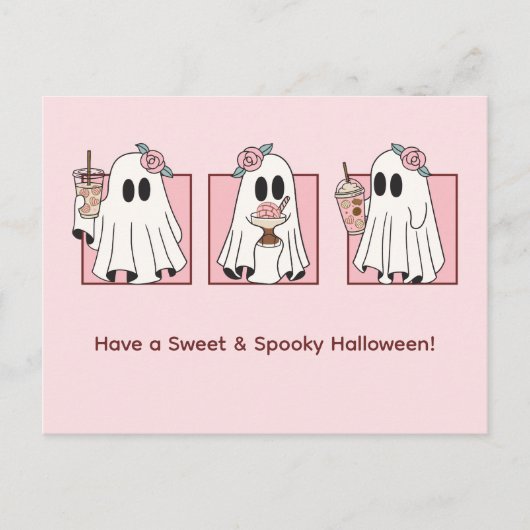 Schattige & Spooky Halloween Holiday Briefkaart –  (Voorkant)