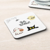 Schattige & Spooky Halloween Plastic Onderzetter (Linkerzijde)