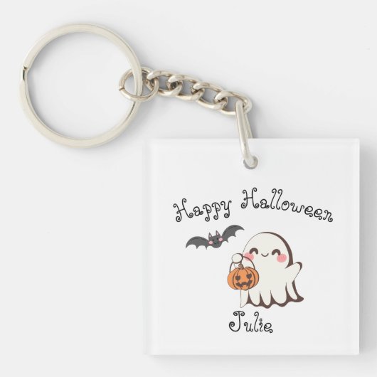 Schattige & Spooky Halloween Sleutelhanger (voorkant)