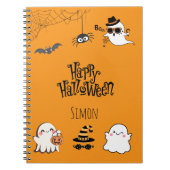 Schattige & Spooky Halloween Spiral Notitieboek (Voorkant)
