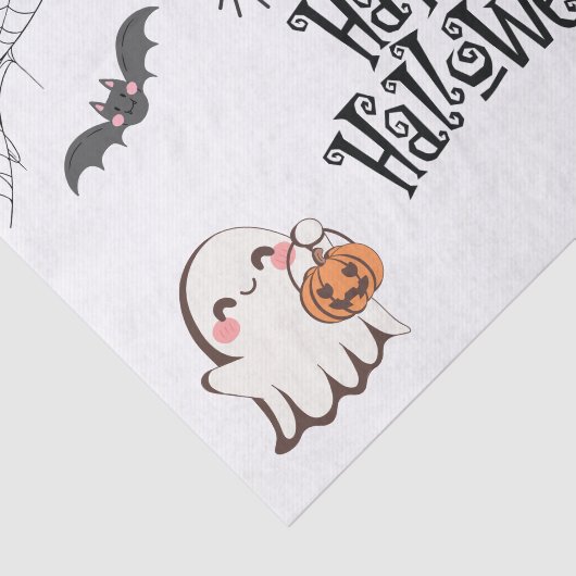 Schattige & Spooky Halloween Tissue Papier (Detail)