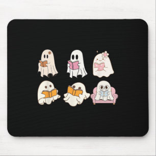 Schattige Spooky Leesboek Halloween Herfst Ghost A Muismat