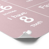 Schattige Spooky One Halloween Milestone-teken Poster (Hoek)