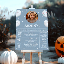 Schattige Spooky One Halloween Milestone-teken Poster