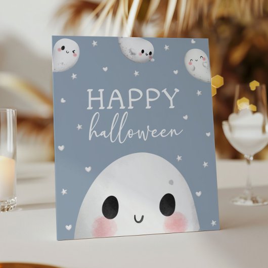 Schattige Spooky One Happy Halloween-teken Poster