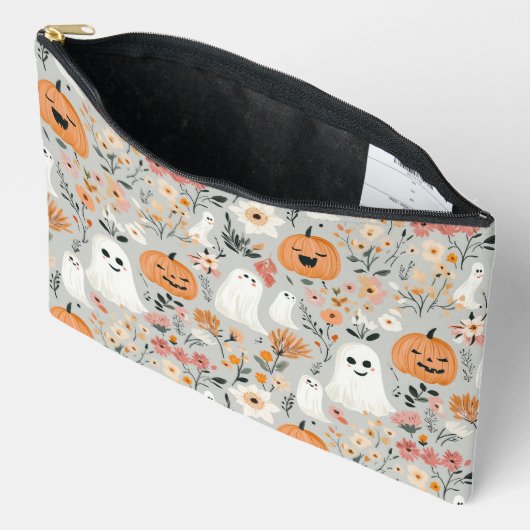 Schattige Spooky Season Ghost Make-up Bag Etui (Open)