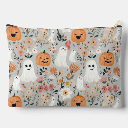 Schattige Spooky Season Ghost Make-up Bag Etui (Achterkant)