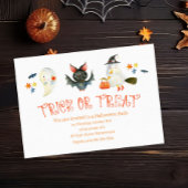 Schattige Spooky Vrienden "Trick or treat" Hallowe Kaart