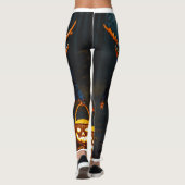 Schattige Spooky Wendigo Trick-or-Treat Leggings (Achterkant)
