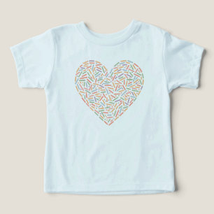 Schattige sprenkelhart Baby-strooi