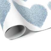 Schattige sprenkelhart | Baby-strooi Cadeaupapier (Rol Hoek)