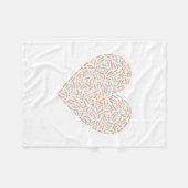 Schattige sprenkelhart | Baby-strooi Fleece Deken (Voorkant (Horizontaal))