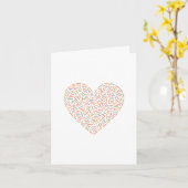 Schattige sprenkelhart | Baby-strooi Kaart (Gele Bloem)