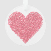 Schattige sprenkelhart | Baby-strooi Ornament (achterkant)